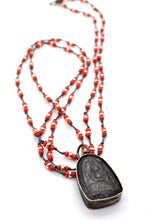 Load image into Gallery viewer, Buddha Necklace 39 - Long Buddha Crochet Necklace - One of a Kind -
