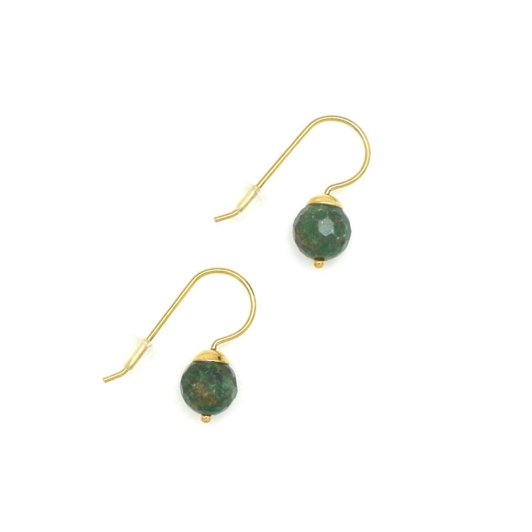 Ruby Zoisite Simple Earrings - E4-360