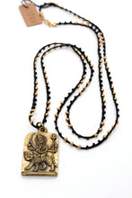 Load image into Gallery viewer, Buddha Necklace 35 - Long Buddha Crochet Necklace - One of a Kind -

