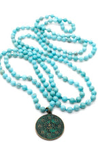 Load image into Gallery viewer, Buddha Necklace 75 - Extra Long Turquoise Buddha Necklace - One of a Kind -

