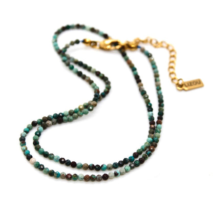 Short Mini Phoenix Turquoise Stone Necklace - N9-200PT