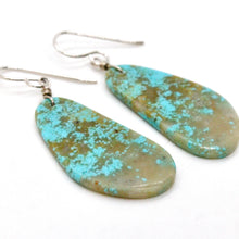 Load image into Gallery viewer, Small Turquoise Navajo American Indian Earrings
