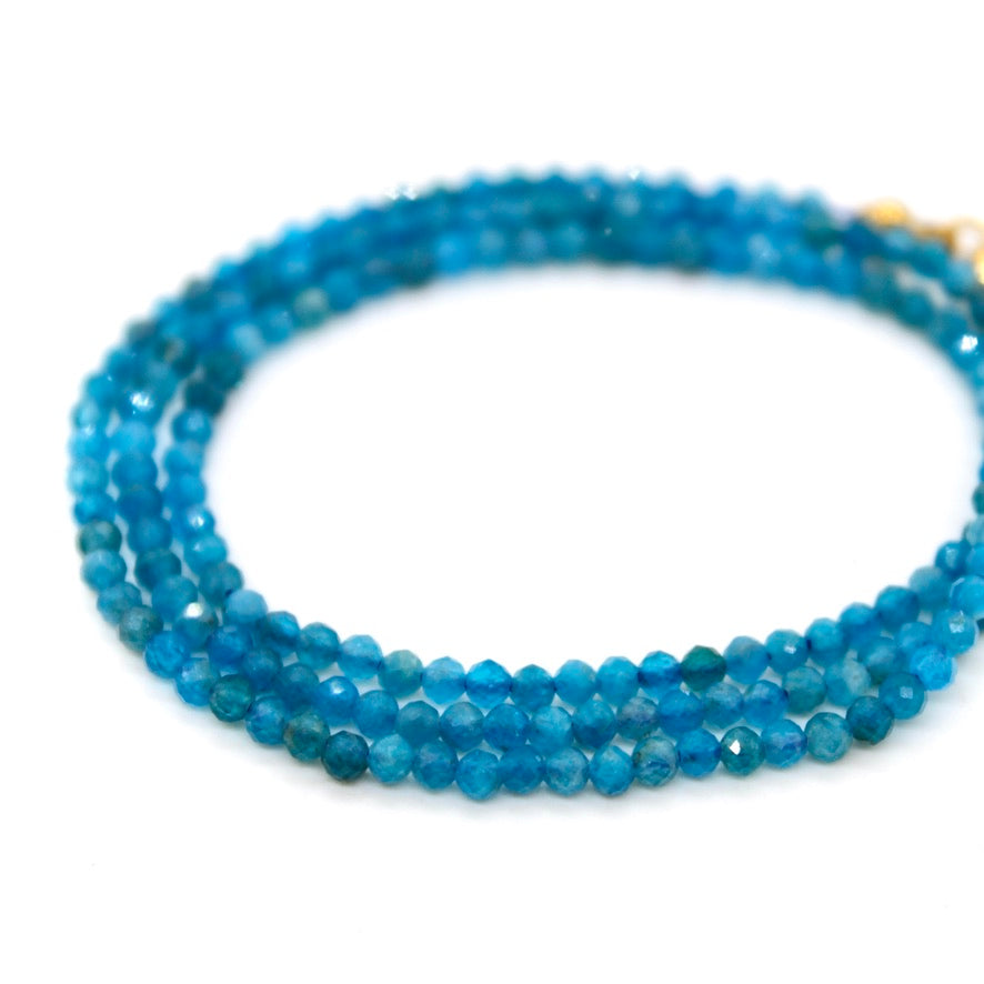 Short Mini Apatite Stone Necklace - N9-200AP1