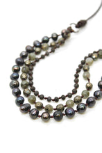 Load image into Gallery viewer, Semi Precious Stone Multi Strand Short Necklace - N4-009
