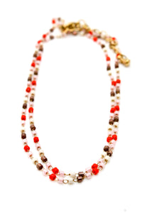 Miyuki Seed Bead Tiny Chain Necklace -Mini Collection-