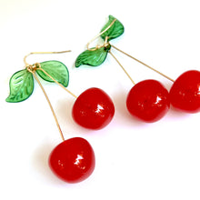 Load image into Gallery viewer, Beautiful Summer Cherry Earrings - E5-001
