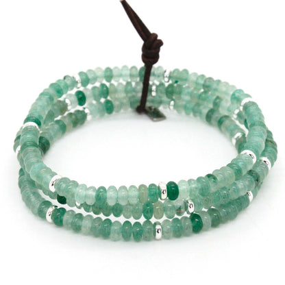 Green Aventurine + Silver Bracelet Bundle
