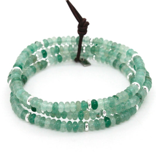 Green Aventurine + Silver Bracelet Bundle