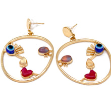 Load image into Gallery viewer, Artsy Museum Style Face Earrings - E4-351

