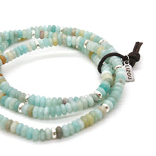 Load image into Gallery viewer, Amazonite + Silver Bracelet Bundle
