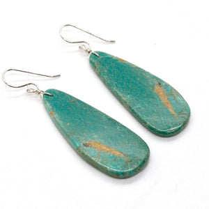 Turquoise Stone Navajo American Indian Earrings