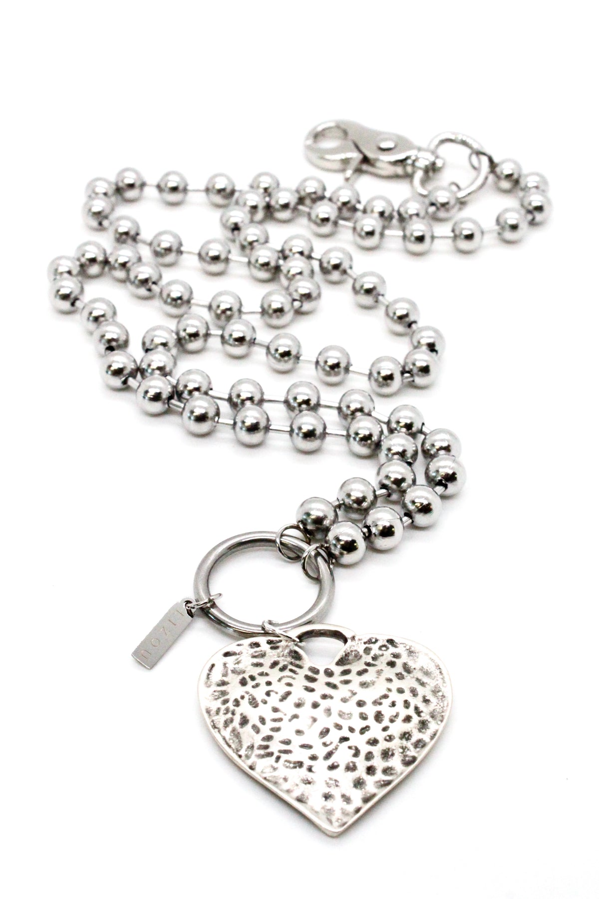 Vintage Style Heart Convertible Silver Chain Necklace