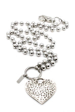 Load image into Gallery viewer, Vintage Style Heart Convertible Silver Chain Necklace
