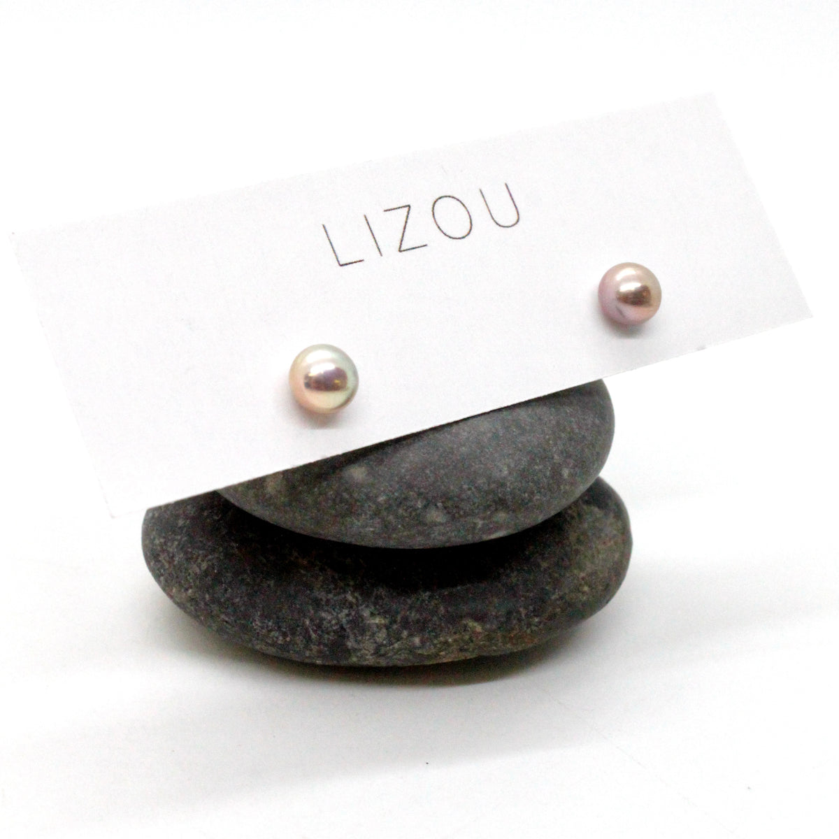Freshwater Pearl Gold Plated Stud Earrings