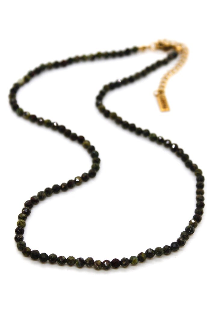 Short Dragon's Blood Jasper Stone Necklace - N9-200DB
