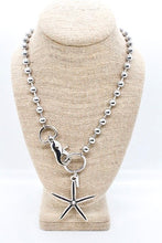 Load image into Gallery viewer, Starfish Pendant Convertible Silver Chain Necklace
