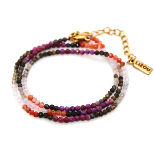 Short Gradient Stone Necklace - N9-200G20