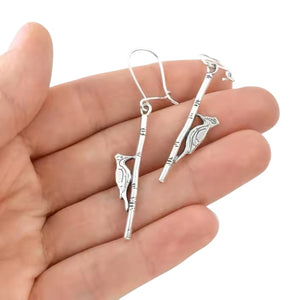 Woodpecker Dangle Earrings - E9-094