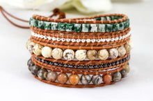 Load image into Gallery viewer, Alpine  - Light Earth Tone Wrap Bracelet
