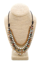 Load image into Gallery viewer, Semi Precious Stone Multi Strand Short Necklace - NLS-M40
