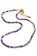 Load image into Gallery viewer, Short Amethyst Stone Necklace - N9-200AM

