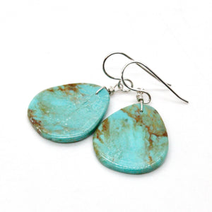 Small Turquoise Navajo American Indian Earrings