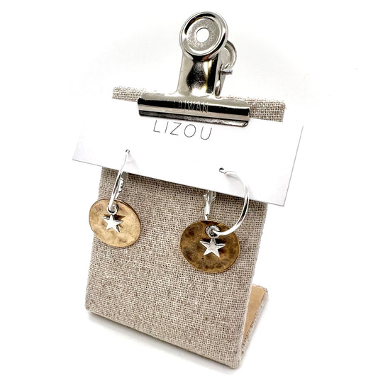 Silver Star Small Earrings - E9-044