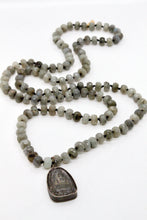 Load image into Gallery viewer, Labradorite Buddha Necklace -Buddha Collection-
