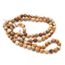 Load image into Gallery viewer, Hand Knotted Faceted Picture Jasper Bead Necklace - NL-JP
