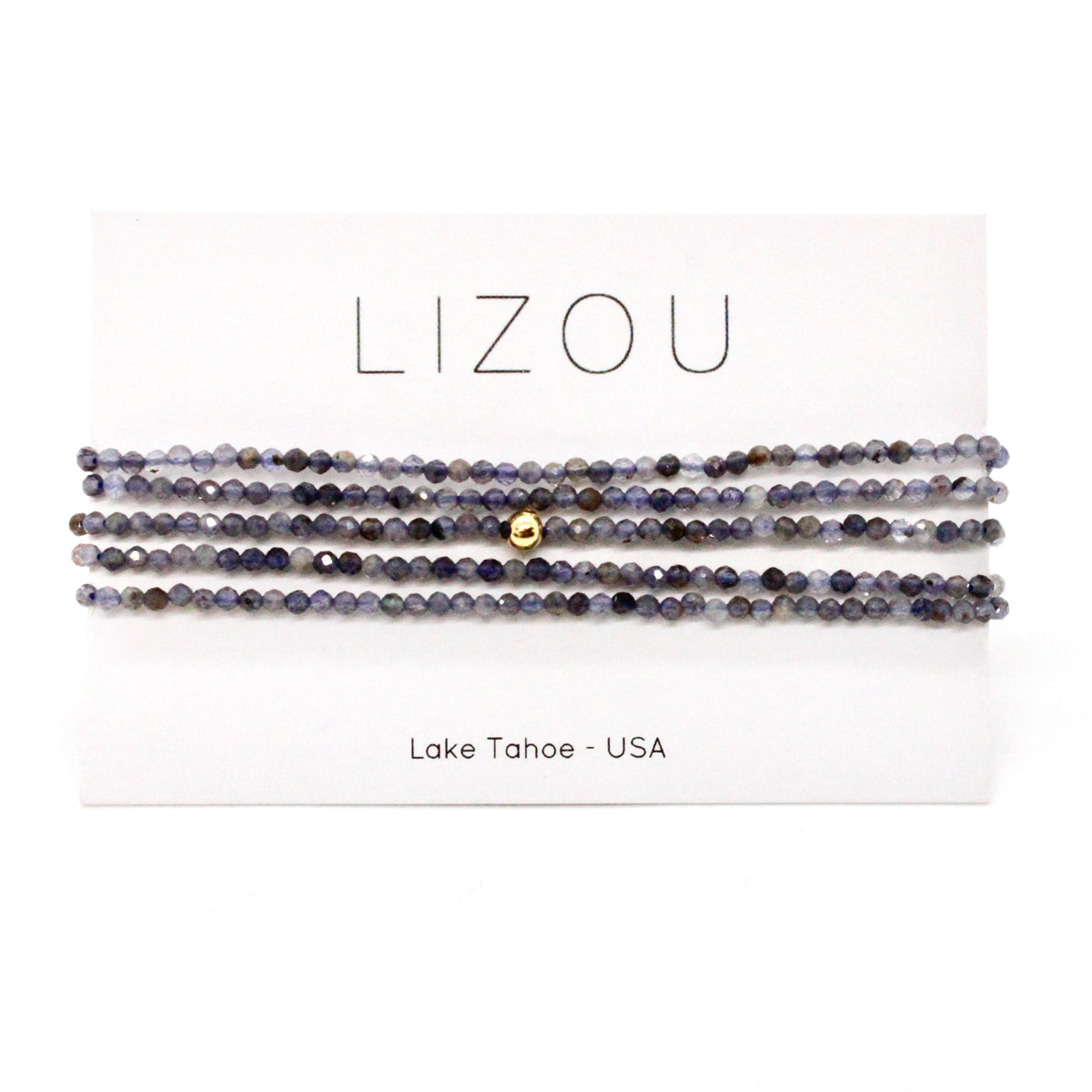 Delicate Faceted Mini Semi Precious Stone Beaded Necklace - N9-105