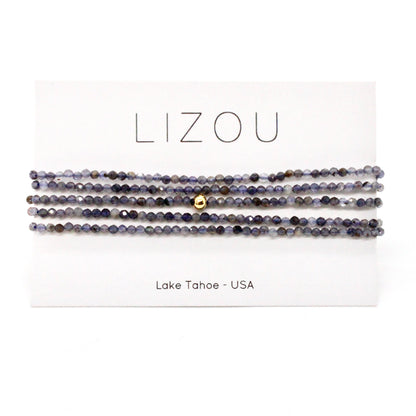 Delicate Faceted Mini Semi Precious Stone Beaded Necklace - N9-105