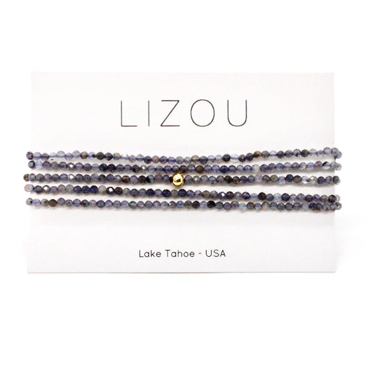 Delicate Faceted Mini Semi Precious Stone Beaded Necklace - N9-105