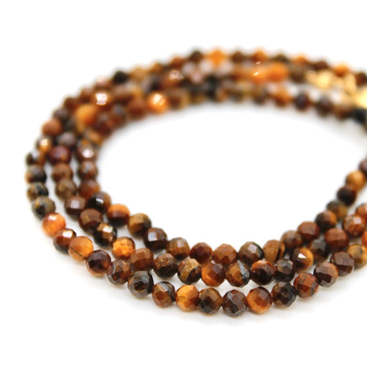 Short Tiger's Eye Stone Necklace - N9-200TE