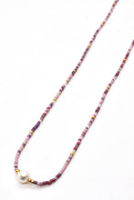 Load image into Gallery viewer, Freshwater Pearl and Miyuki Seed Bead Necklace N8-022 -Seeds Collection-
