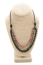 Load image into Gallery viewer, Semi Precious Stone Multi Strand Short Necklace - N4-012
