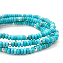 Load image into Gallery viewer, Turquoise + Silver Bracelet Bundle
