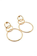 Load image into Gallery viewer, Triple Gold Hoop Earring -French Flair Collection-
