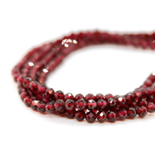 Load image into Gallery viewer, Luxury Faceted Long Garnet Necklace or Bracelet - N9-301
