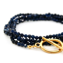 Load image into Gallery viewer, Luxury Faceted Long Sapphire Necklace or Bracelet - N9-302
