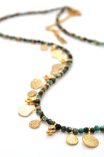 Load image into Gallery viewer, Short Mini Delicate Charm African Turquoise Necklace - N2-2610AT
