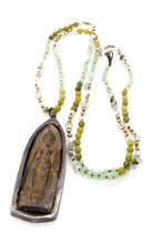 Load image into Gallery viewer, Buddha Necklace 22 - Semi Precious Stone Buddha Charm - One of a Kind -
