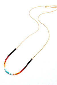 Miyuki Seed Bead Single Indian Style Necklace -N8-037