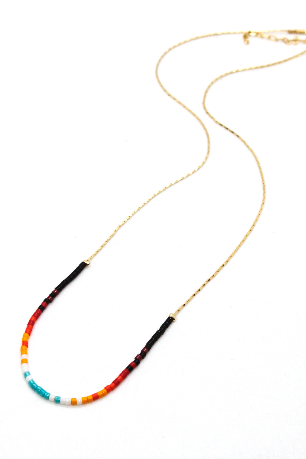 Miyuki Seed Bead Single Indian Style Necklace -N8-037