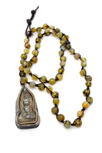 Load image into Gallery viewer, Buddha Necklace 91 - Crochet Necklace / Bracelet Buddha - One of a Kind -
