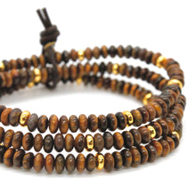 Load image into Gallery viewer, Tiger&#39;s Eye + Gold Bracelet Bundle
