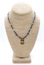 Load image into Gallery viewer, Evil Eye Turquoise Navy Charm Necklace - N2-2620
