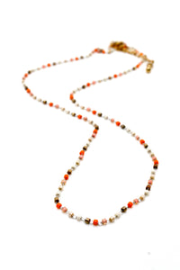 Miyuki Seed Bead Tiny Chain Necklace -Mini Collection-