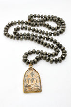 Load image into Gallery viewer, Pyrite Stone Gold Buddha Necklace -Buddha Collection-
