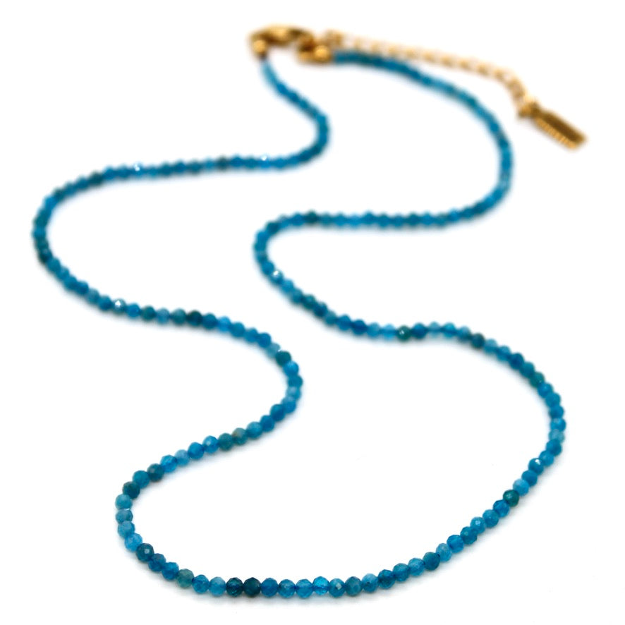 Short Mini Apatite Stone Necklace - N9-200AP1