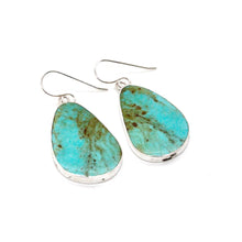 Load image into Gallery viewer, American Indian Sterling and Turquoise Navajo Earrings
